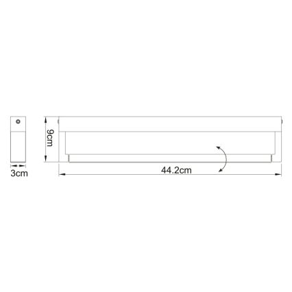 Globo - LED Kúpeľňové nástenné svietidloLED/12W/230V IP44