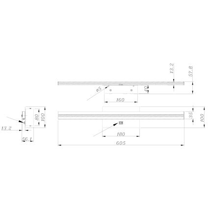 Globo - LED Kúpeľňové nástenné svietidlo LED/18W/230V IP44