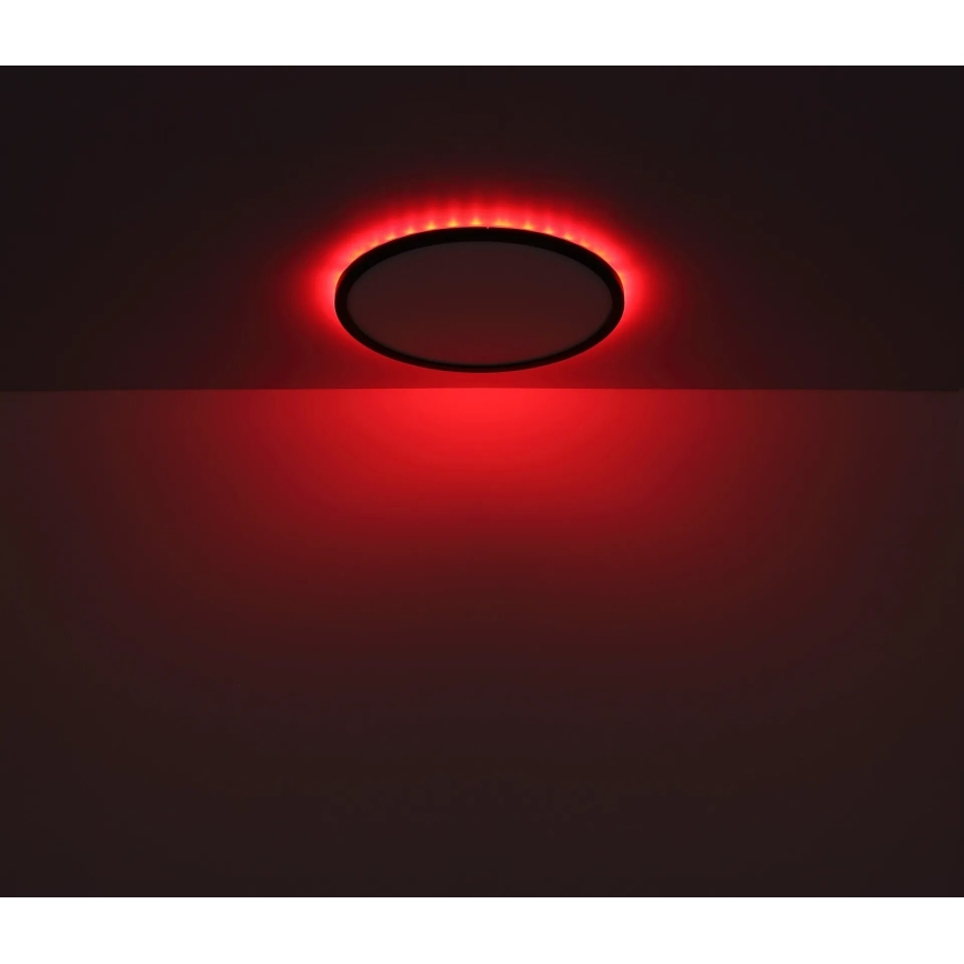 Globo - LED RGB Stmievateľné kúpeľňové stropné svietidlo LED/18W/230V 3000-6000K + diaľkové ovládanie IP44 čierna