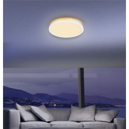 Globo - LED Stmievateľné kúpeľňové stropné svietidlo LED/18W/230V pr. 29,4 cm IP44 biela