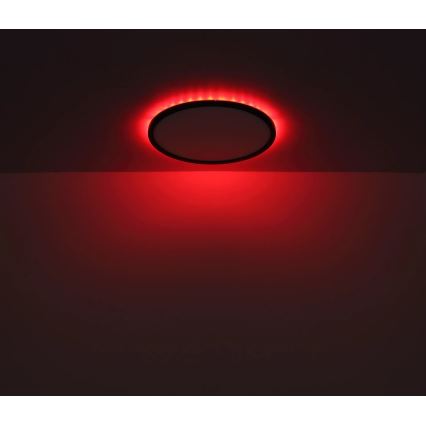 Globo - LED RGB Stmievateľné kúpeľňové stropné svietidlo LED/21W/230V 3000-6000K + diaľkové ovládanie IP44 čierna