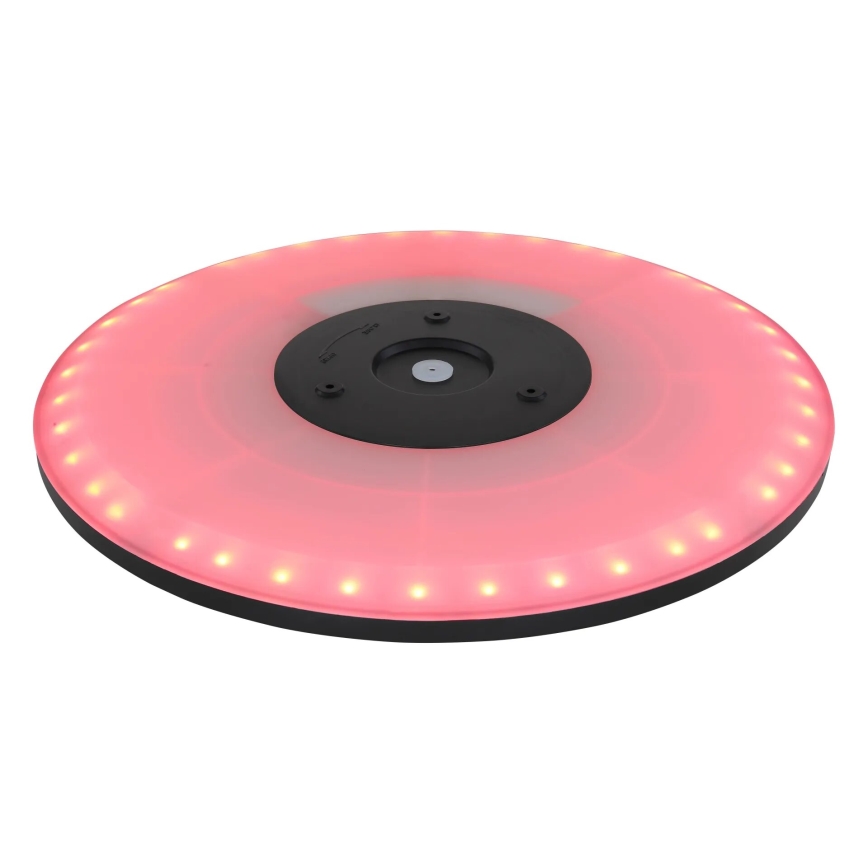Globo - LED RGB Stmievateľné kúpeľňové stropné svietidlo LED/21W/230V 3000-6000K + diaľkové ovládanie IP44 čierna