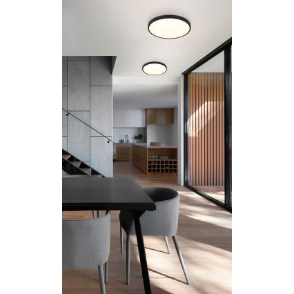 Globo - LED Stropné svietidlo LED/15W/230V 4000K pr. 23 cm čierna