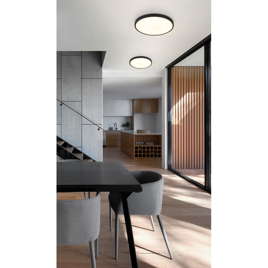 Globo - LED Stropné svietidlo LED/15W/230V 4000K pr. 23 cm čierna