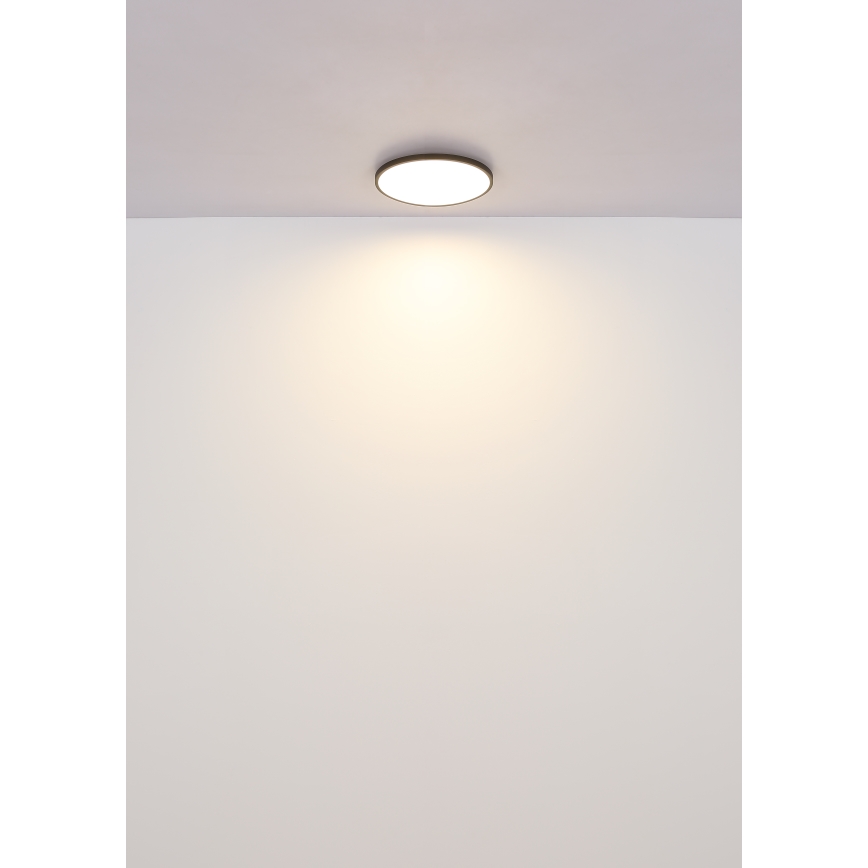 Globo - LED Stropné svietidlo LED/15W/230V 4000K pr. 23 cm čierna
