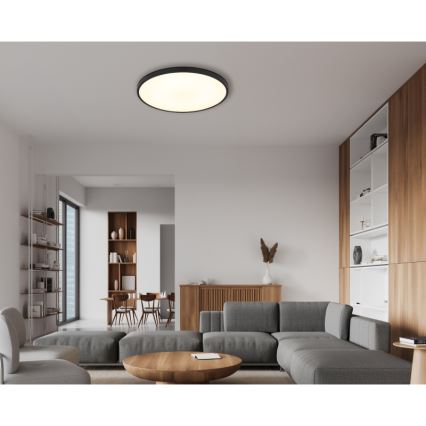 Globo - LED Stropné svietidlo LED/32W/230V 4000K pr. 40 cm čierna