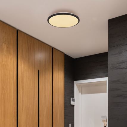 Globo - LED Stropné svietidlo LED/18W/230V 3000K pr. 35 cm čierna