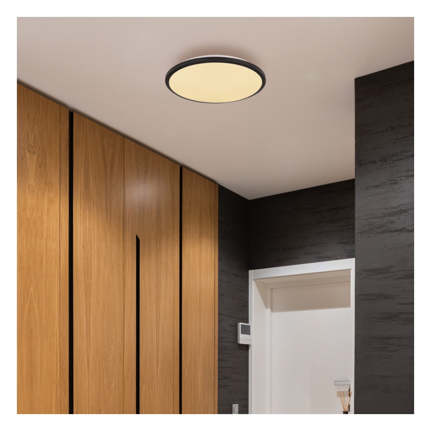 Globo - LED Stropné svietidlo LED/18W/230V 3000K pr. 35 cm čierna