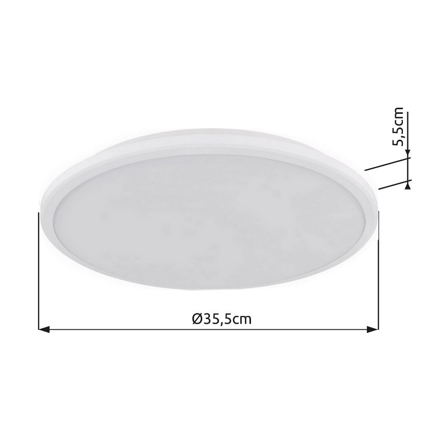Globo - LED Stropné svietidlo LED/18W/230V 3000K pr. 35 cm biela