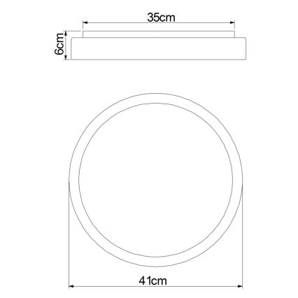 Globo - LED Stmievateľné stropné svietidlo LED/18W/230V 2700-6500K + diaľkové ovládanie