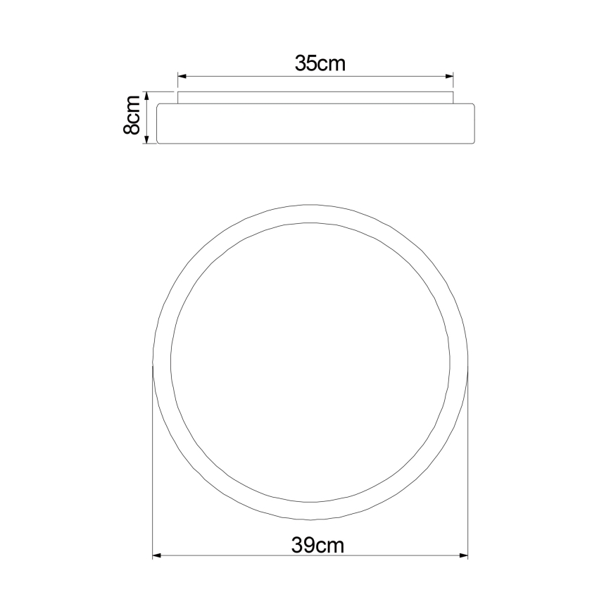 Globo - LED Stmievateľné stropné svietidlo LED/18W/230V + diaľkové ovládanie