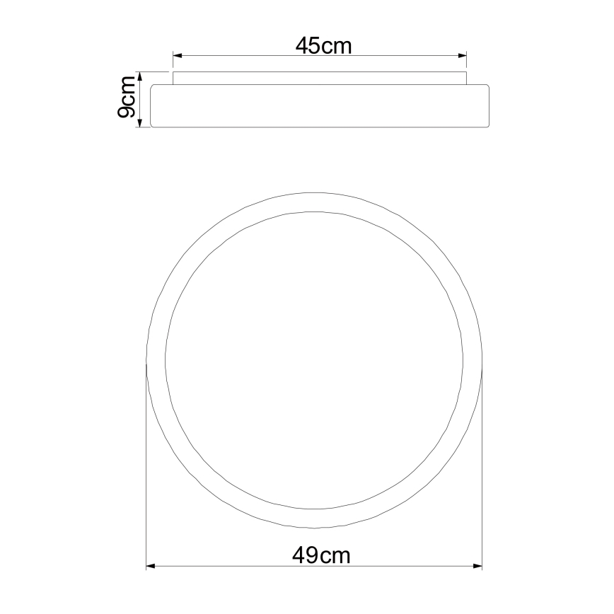 Globo - LED Stmievateľné stropné svietidlo LED/24W/230V + diaľkové ovládanie
