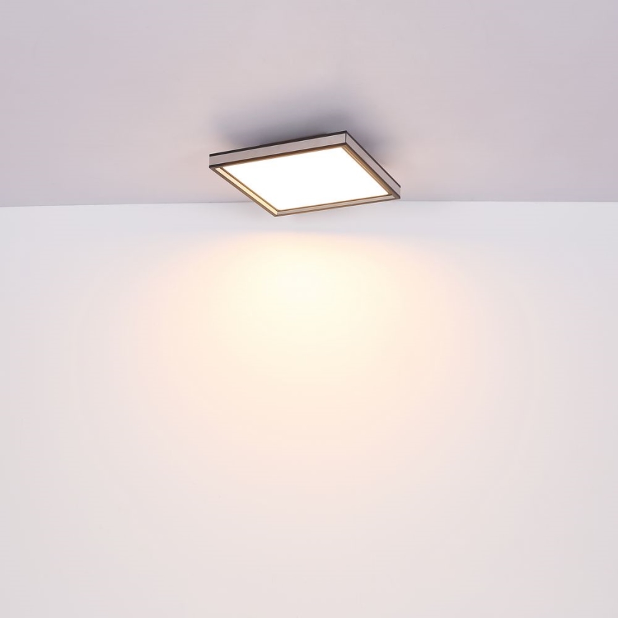 Globo - LED Stropné svietidlo LED/12W/230V 30x30 cm čierna/biela