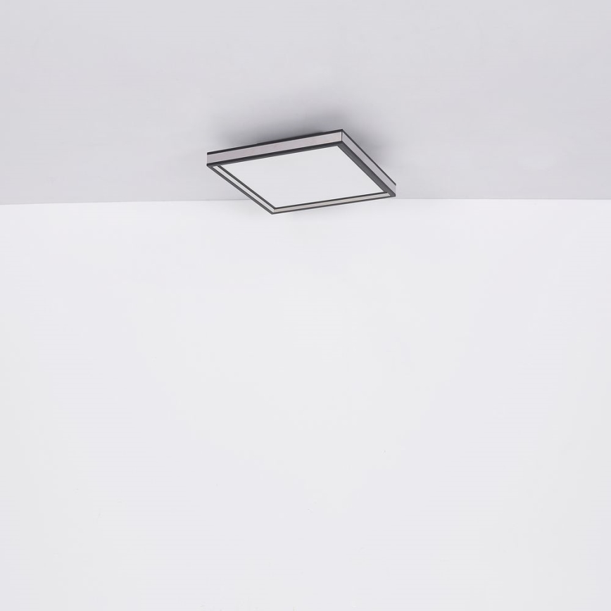 Globo - LED Stropné svietidlo LED/12W/230V 30x30 cm čierna/biela