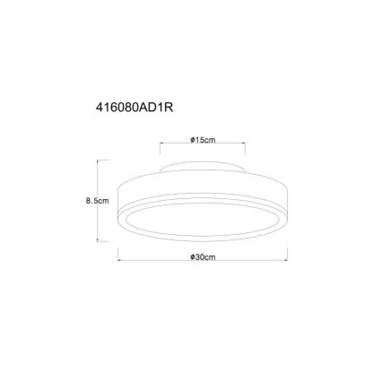 Globo - LED Stropné svietidlo LED/12W/230V 3000K pr. 30 cm