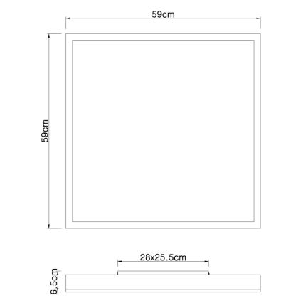 Globo - LED Stropné svietidlo LED/36W/230V