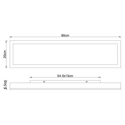 Globo - LED Stropné svietidlo LED/24W/230V