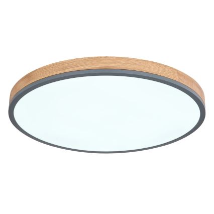 Globo - LED Stmievateľné stropné svietidlo LED/40W/230V 2700-6500K pr. 60 cm + diaľkové ovládanie hnedá/šedá