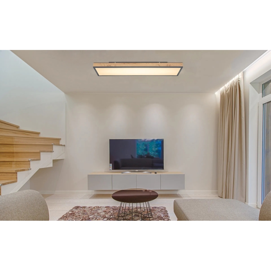 Globo - LED Stmievateľné stropné svietidlo LED/36W/230V 2700-6500K + diaľkové ovládanie hnedá/šedá