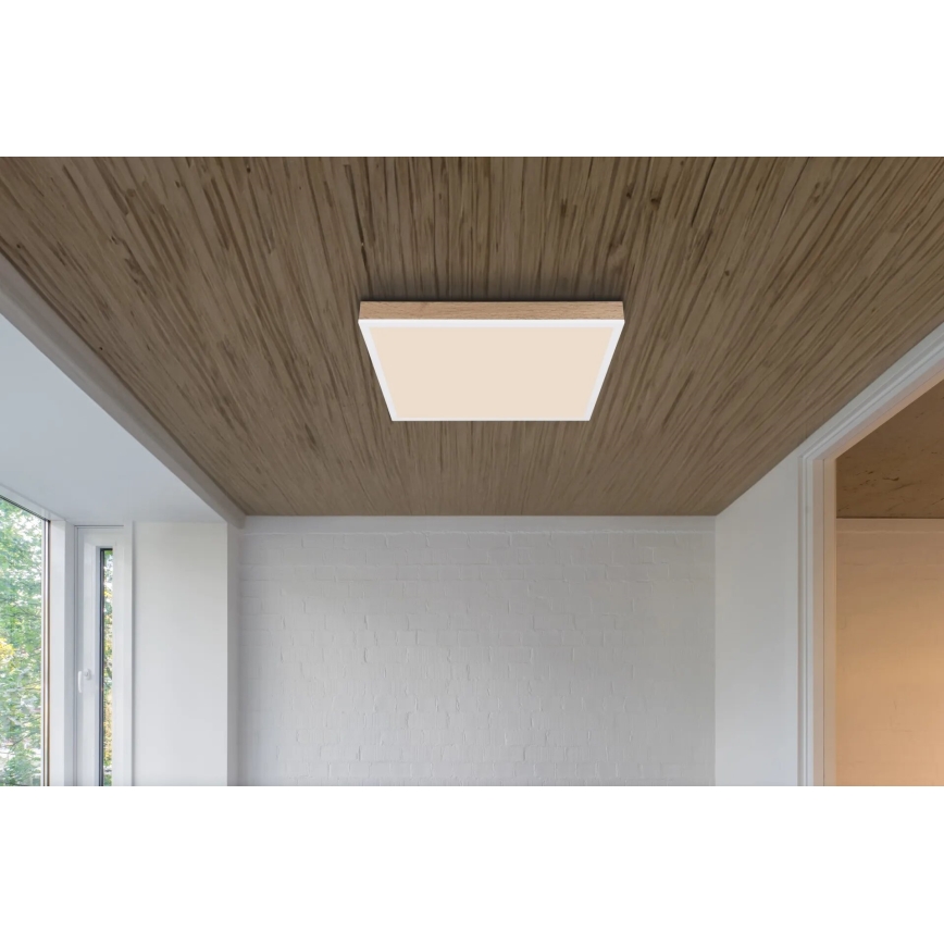 Globo - LED Stmievateľné stropné svietidlo LED/24W/230V 2700-6500K + diaľkové ovládanie hnedá/biela