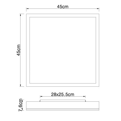Globo - LED Stmievateľné stropné svietidlo LED/24W/230V 2700-6500K + diaľkové ovládanie hnedá/biela