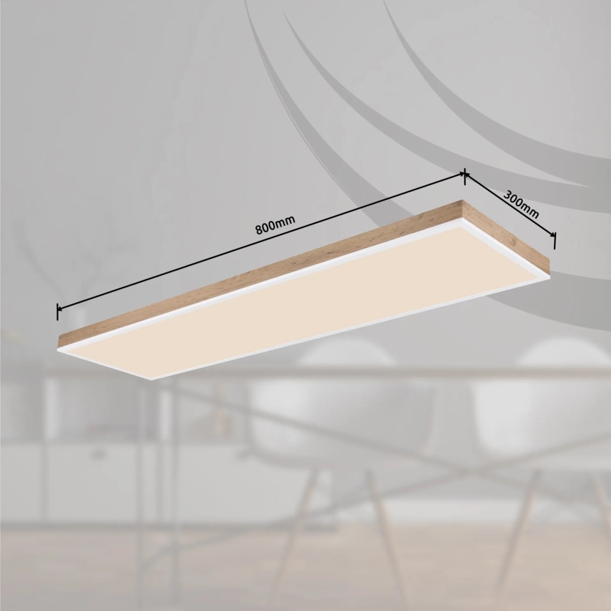 Globo - LED Stmievateľné stropné svietidlo LED/36W/230V 2700-6500K + diaľkové ovládanie hnedá/biela