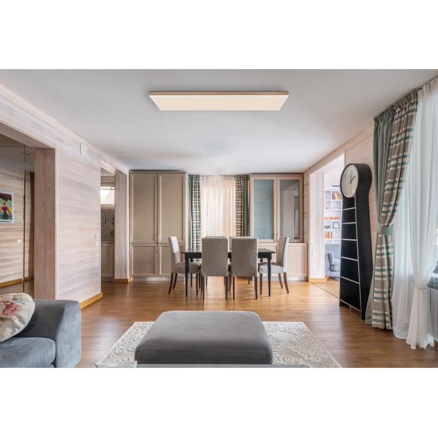 Globo - stmievateľné LED stropné svietidlo LED/36W/230V 2700-6500K hnedá/biela + diaľkové ovládanie