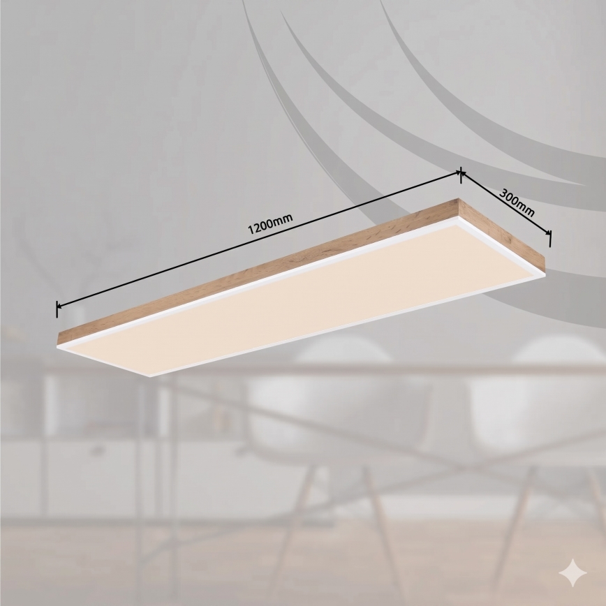 Globo - stmievateľné LED stropné svietidlo LED/36W/230V 2700-6500K hnedá/biela + diaľkové ovládanie