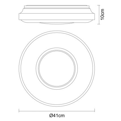 Globo - LED Stropné svietidlo LED/24W/230V