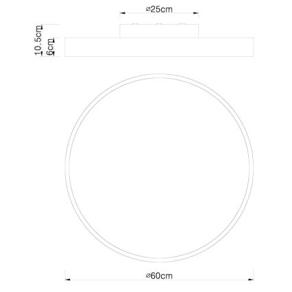 Globo - LED Stmievateľné stropné svietidlo LED/48W/230V + diaľkové ovládanie