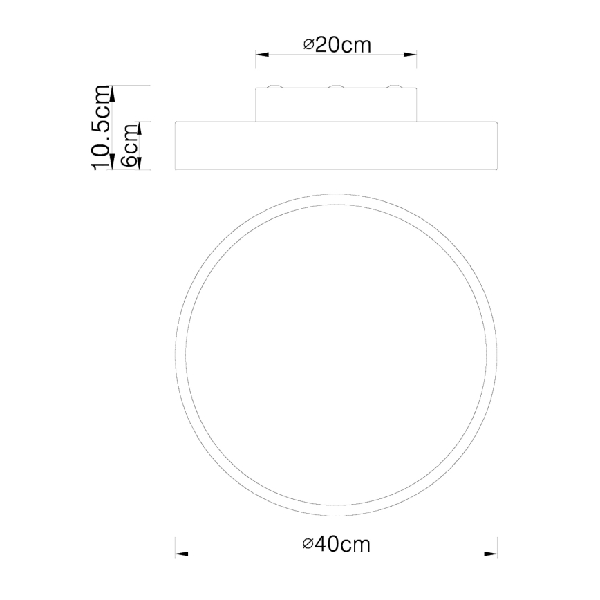 Globo - LED Stmievateľné stropné svietidlo LED/24W/230V 3000-6000K + diaľkové ovládanie