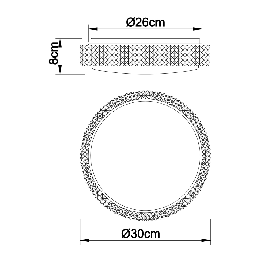 Globo - LED Stropné svietidlo LED/12W/230V 2700/4200/6500K pr. 30 cm