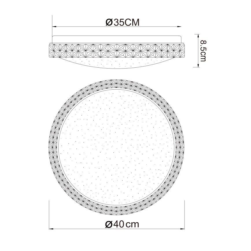 Globo - LED Stropné svietidlo LED/22W/230V 2700/4200/6500K pr. 40 cm