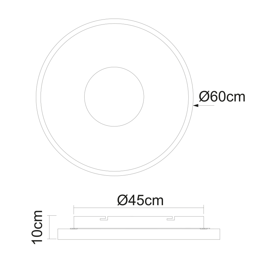 Globo - LED Stmievateľné stropné svietidlo LED/42W/230V 2700-6000K + diaľkové ovládanie
