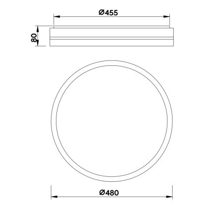 Globo - LED Stmievateľné stropné svietidlo LED/40W/230V 2700-6500K + diaľkové ovládanie
