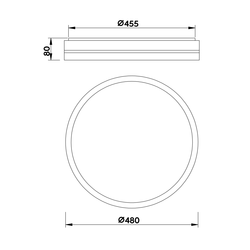 Globo - LED Stmievateľné stropné svietidlo LED/40W/230V 2700-6500K + diaľkové ovládanie