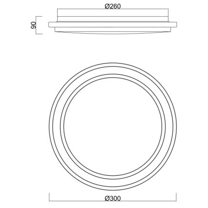 Globo - LED Kúpeľňové stropné svietidlo so senzorom LED/18W/230V IP44