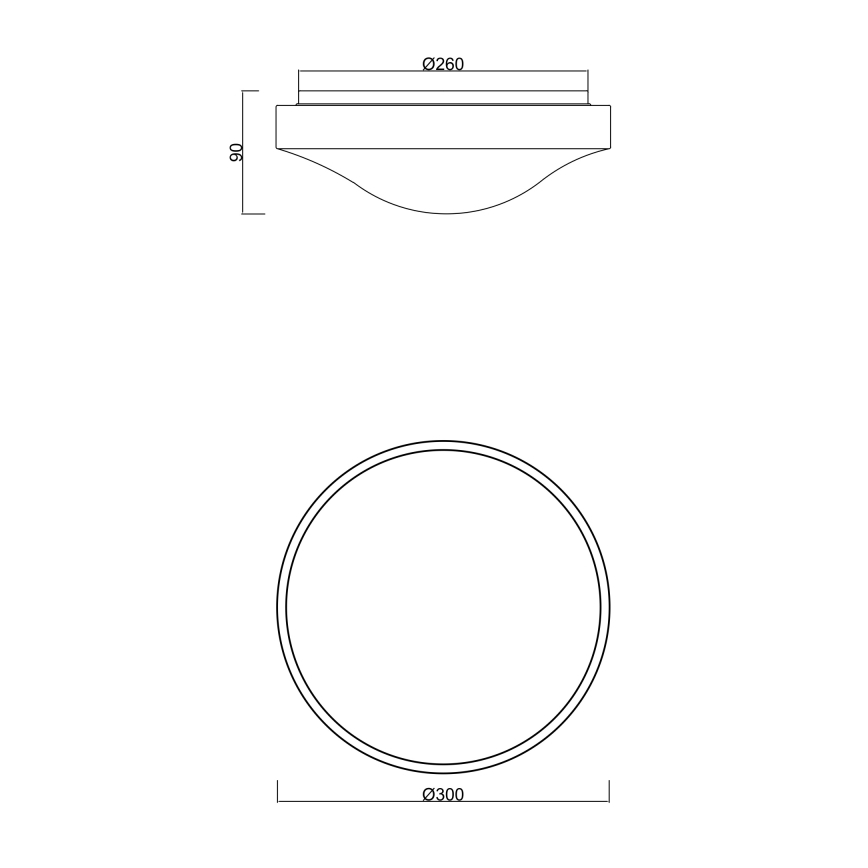 Globo - LED Kúpeľňové stropné svietidlo so senzorom LED/18W/230V IP44