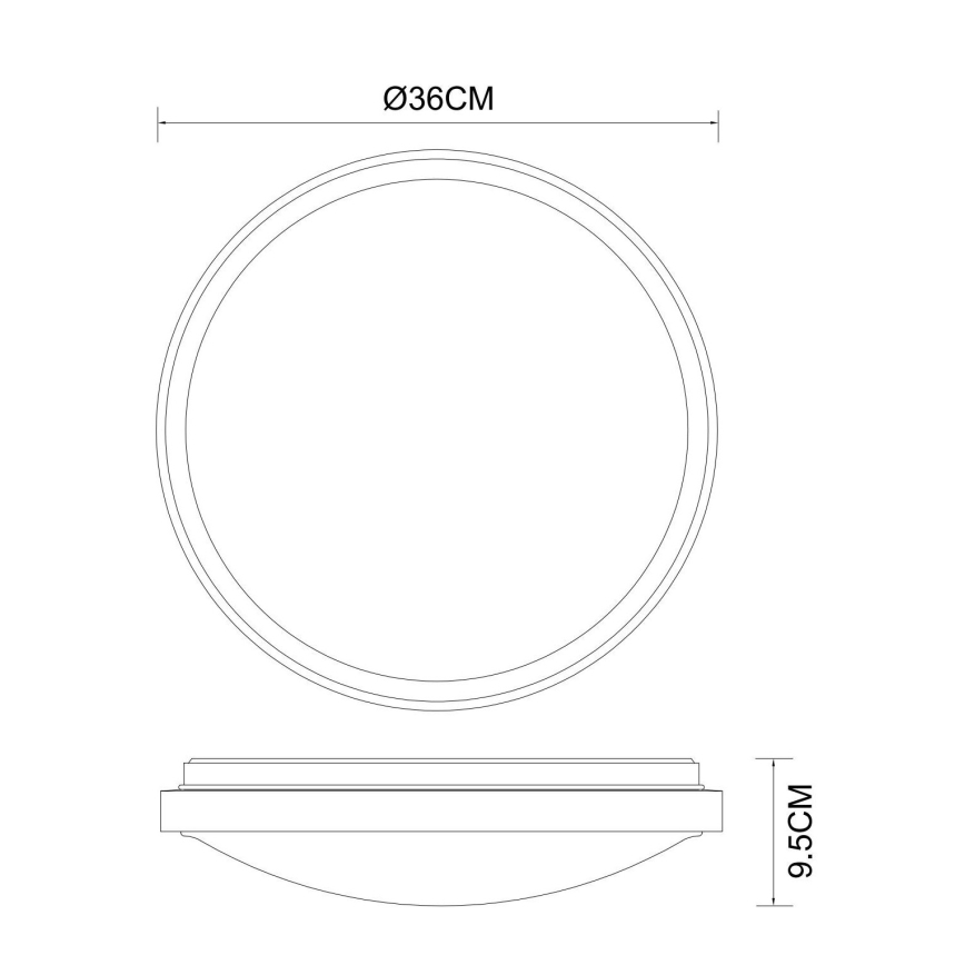Globo - LED Stropné svietidlo LED/18W/230V 3000/4000/6000K
