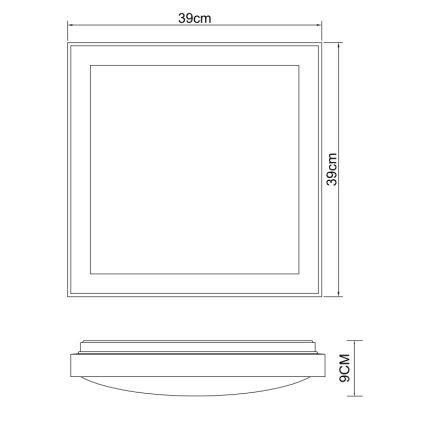 Globo - LED Stropné svietidlo LED/24W/230V 3000/4500/6000K