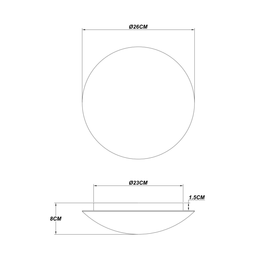 Globo - LED stropné svietidlo LED/16W/230V 3000K pr. 26 cm