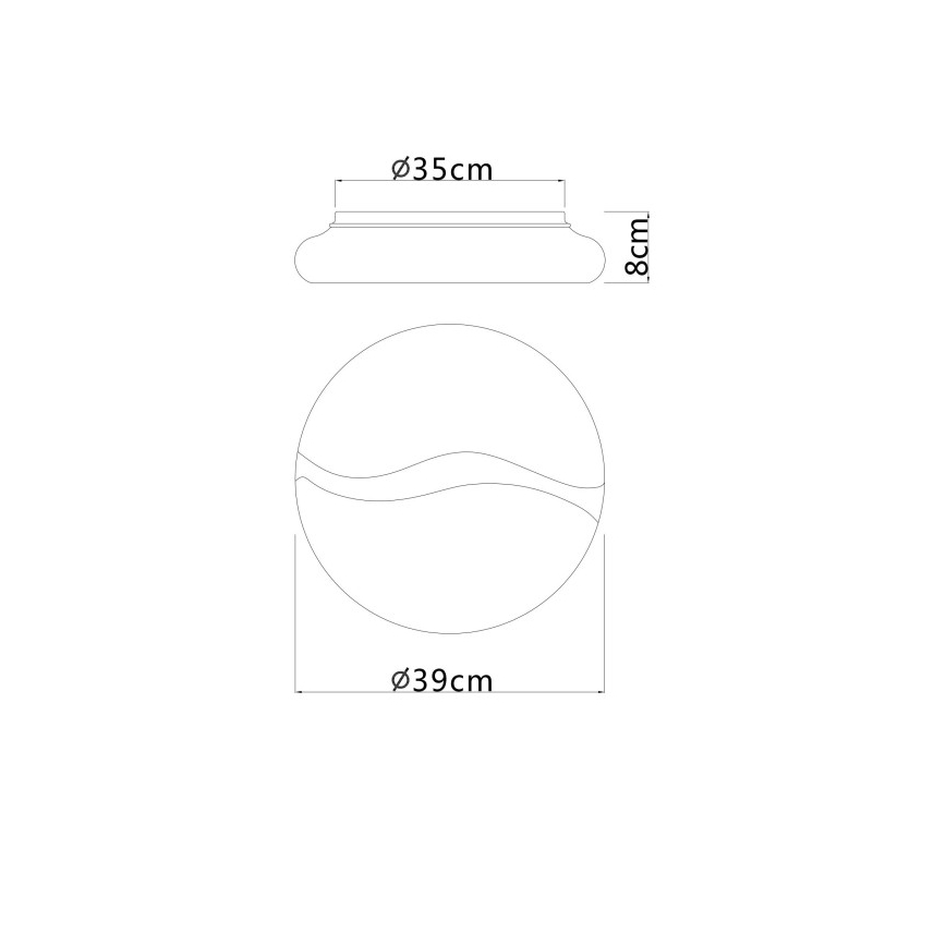 Globo - LED Stropné svietidlo LED/24W/230V 3000/4200/6000K pr. 39 cm