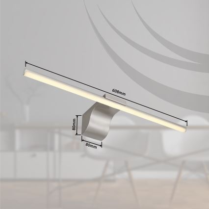 Globo - LED Kúpeľňové osvetlenie zrkadla LED/10W/230V 60,8 cm IP44 lesklý chróm
