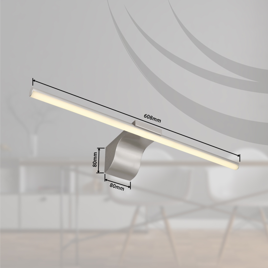 Globo - LED Kúpeľňové osvetlenie zrkadla LED/10W/230V 60,8 cm IP44 lesklý chróm