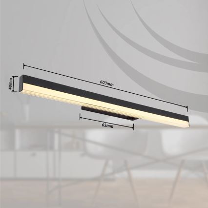 Globo - LED Nástenné svietidlo LED/12W/230V 3000/6000K 60 cm čierna