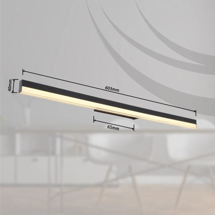 Globo - LED Nástenné svietidlo LED/18W/230V 3000/6000K 80 cm čierna
