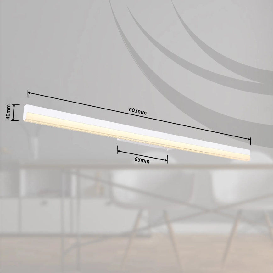 Globo - LED Nástenné svietidlo LED/18W/230V 3000/6000K 80 cm biela