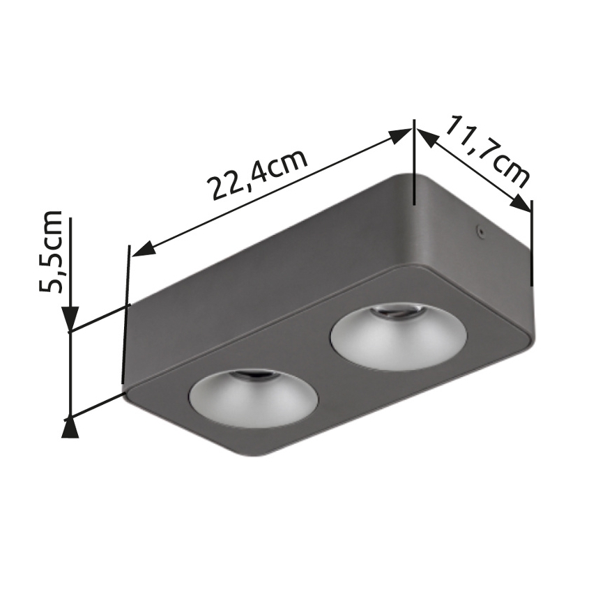 Globo - LED Stropné svietidlo LED/11W/230V 11,7x22,4 cm