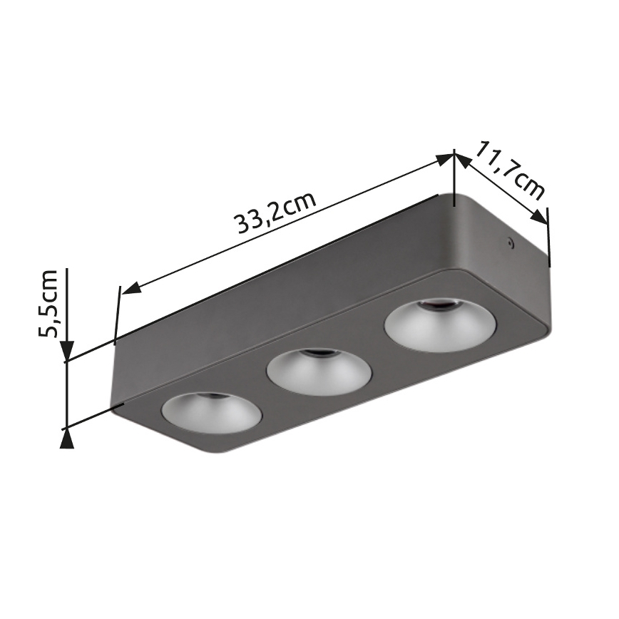 Globo - LED Stropné svietidlo LED/14W/230V 11,7x33,2 cm