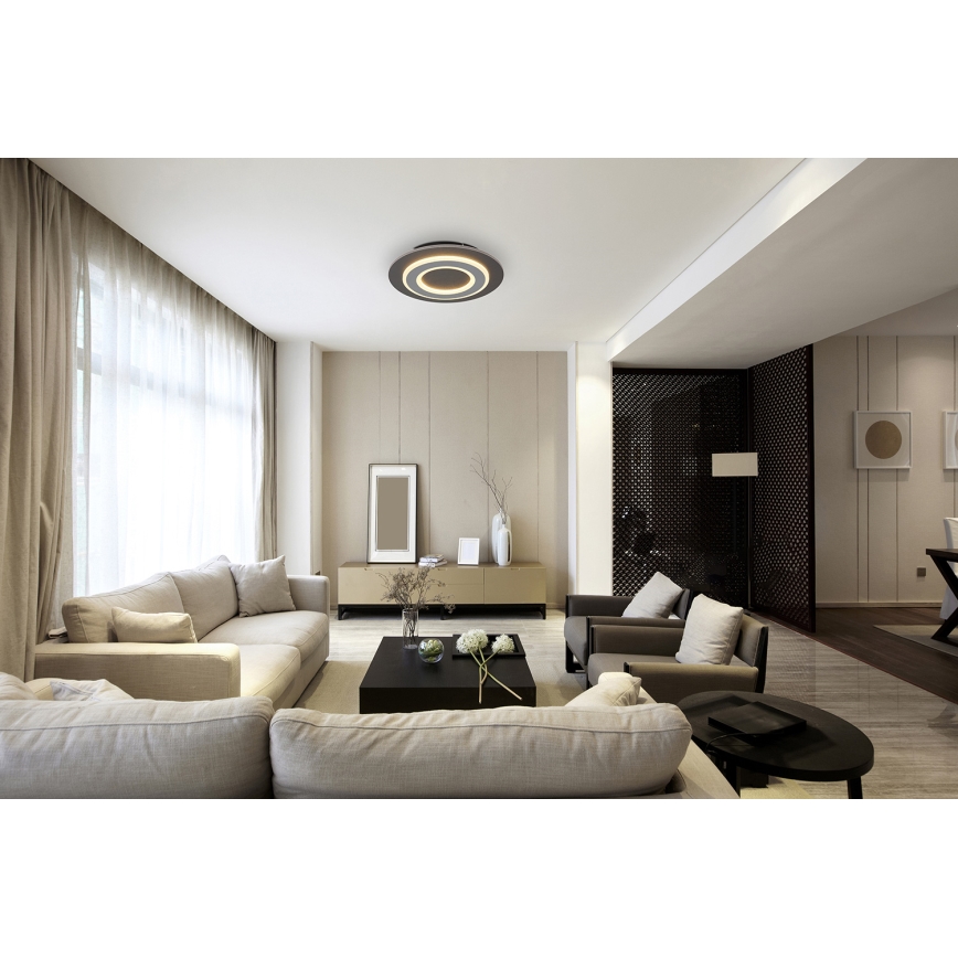 Globo - LED Stropné svietidlo LED/24W/230V 3000K pr. 32 cm antracit